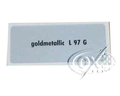 Aufkleber  " goldmetallic L 97 G  "
